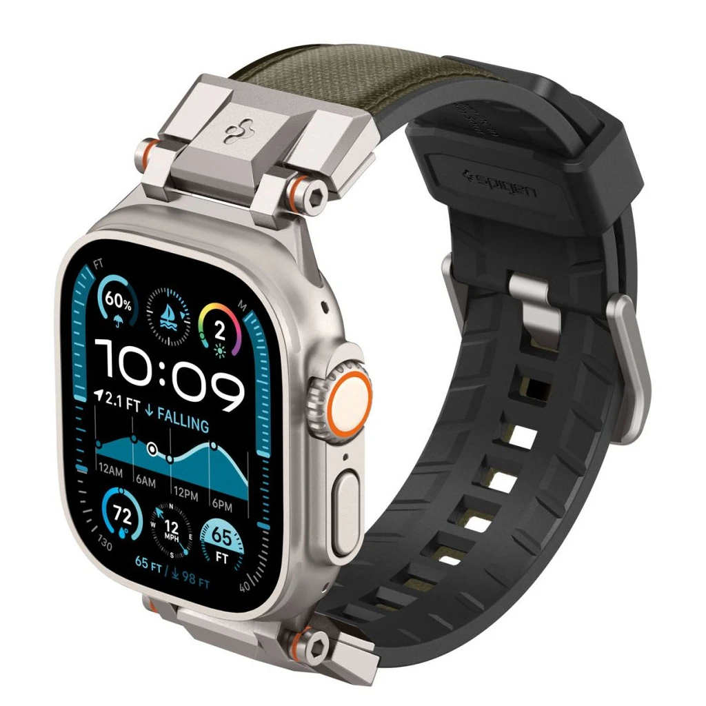 SPIGEN DURAPRO ARMOR Apple Watch 8/9/10/11/SE/ULTRA készülékhez tok (44/45/46/49 MM) militár zöld