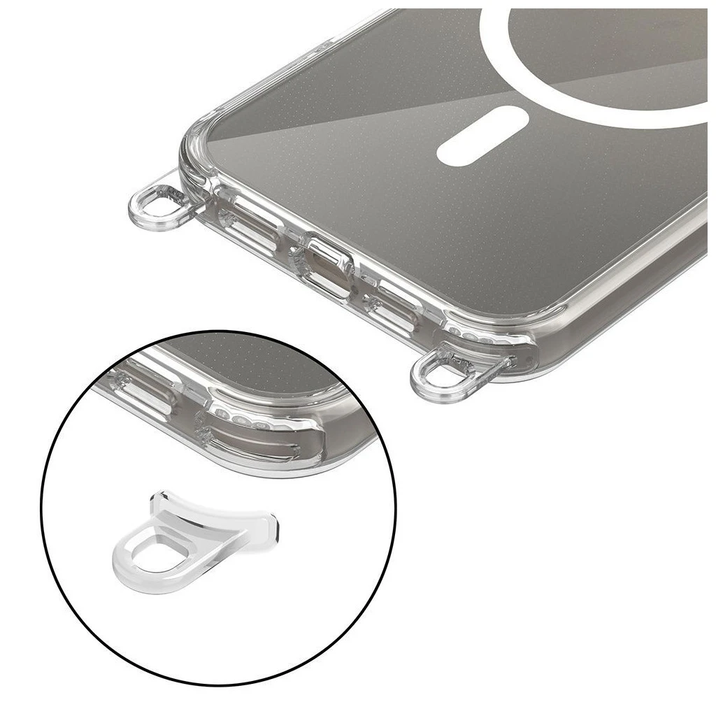 TECH-PROTECT FLEXAIR CHAIN MAGSAFE iPhone 16 tok készülékhez szürke & rózsaszín