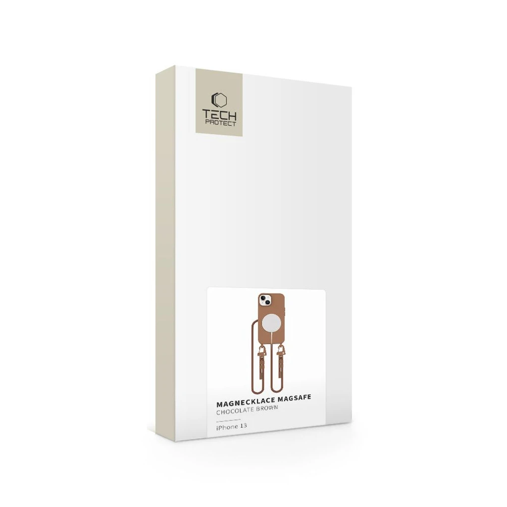 TECH-PROTECT MAGNECKLACE MAGSAFE IPHONE 13 készülékhez tok csokoládébarna