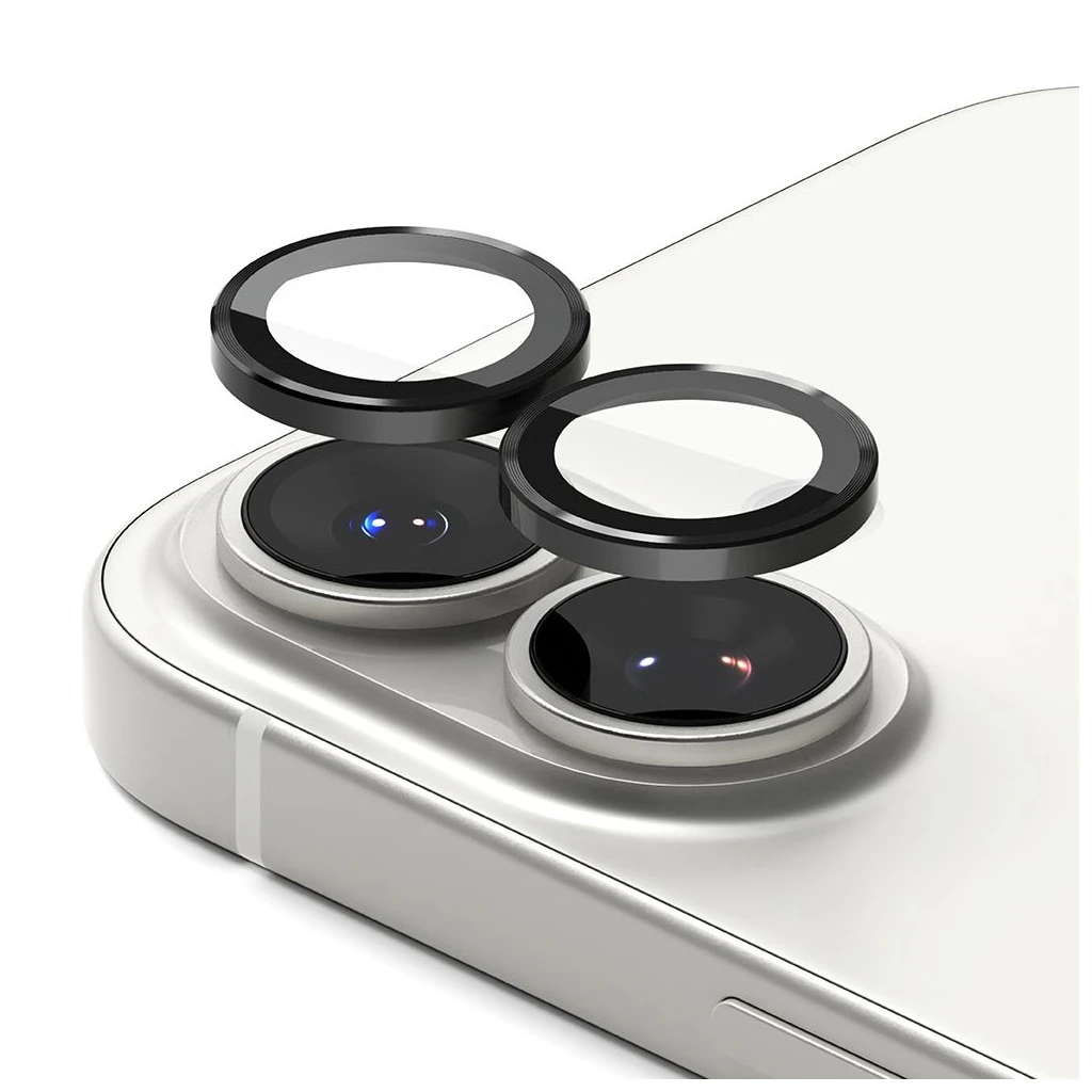 Ringke iPhone 17 készülékhez kamera keretvédő 2-es csomag fekete.