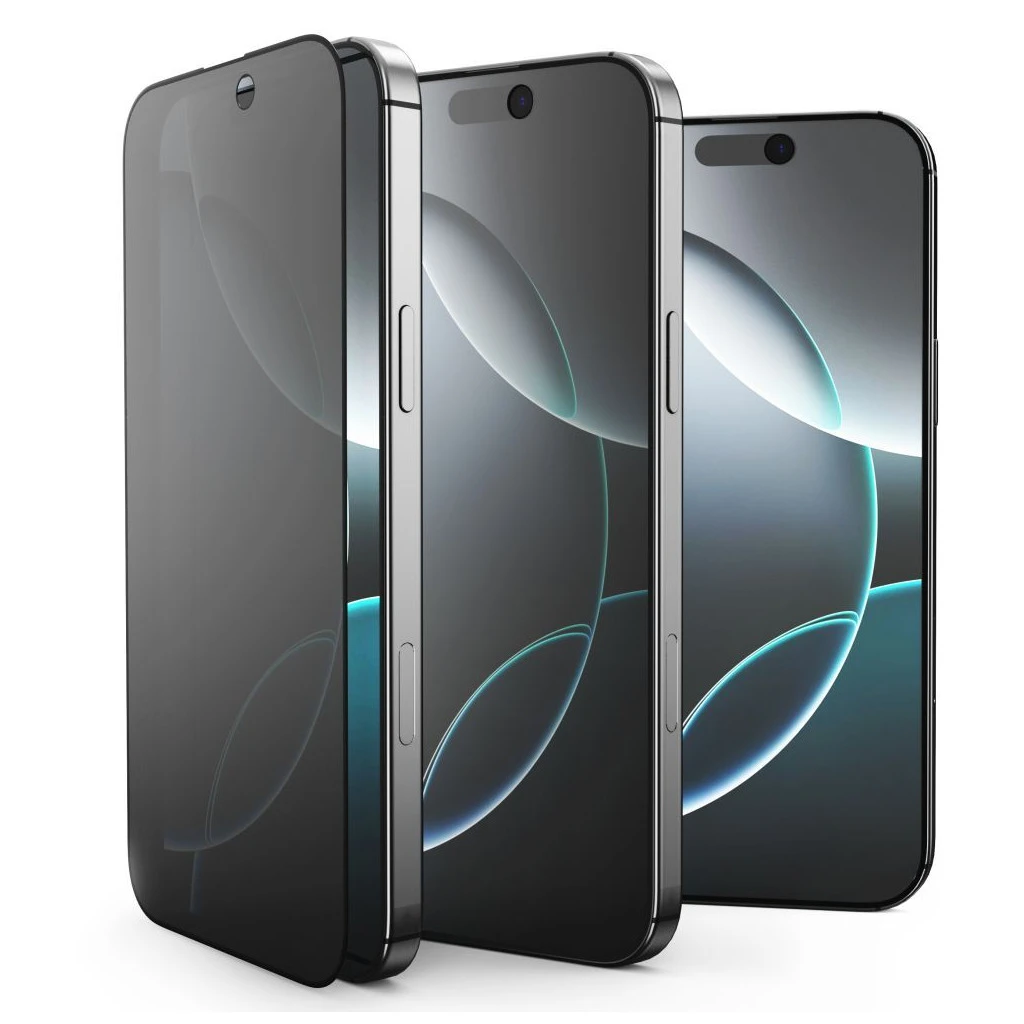 Tech-Protect Glass SPY+ Privacy kijelzővédő, 2-darabos csomag, iPhone 16 Pro Max / 17 Pro Max készülékhez