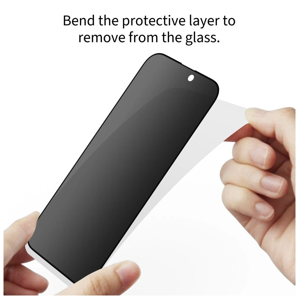 Tech-Protect Glass SPY+ Privacy kijelzővédő, 2-darabos csomag, iPhone 16 Pro Max / 17 Pro Max készülékhez