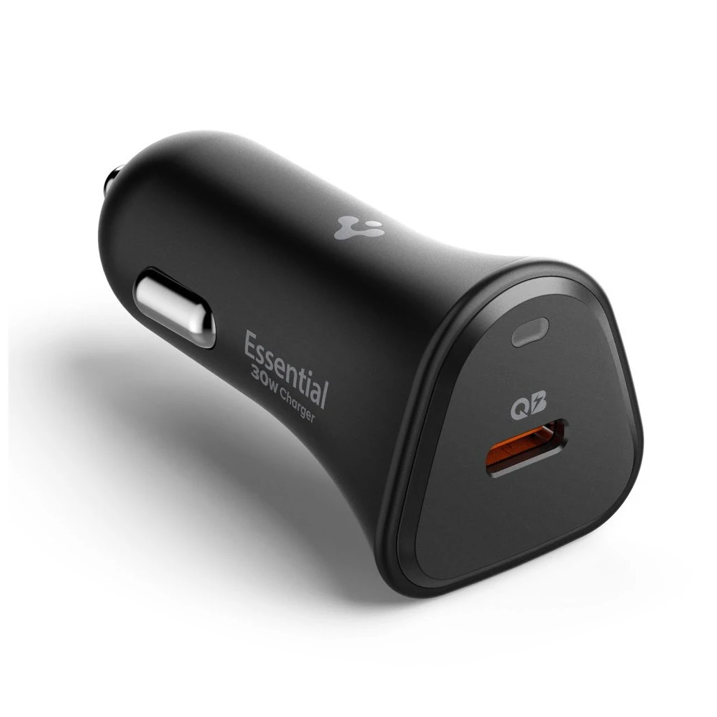 SPIGEN ESSENTIAL EV301 1-PORT autós töltő 30W fekete