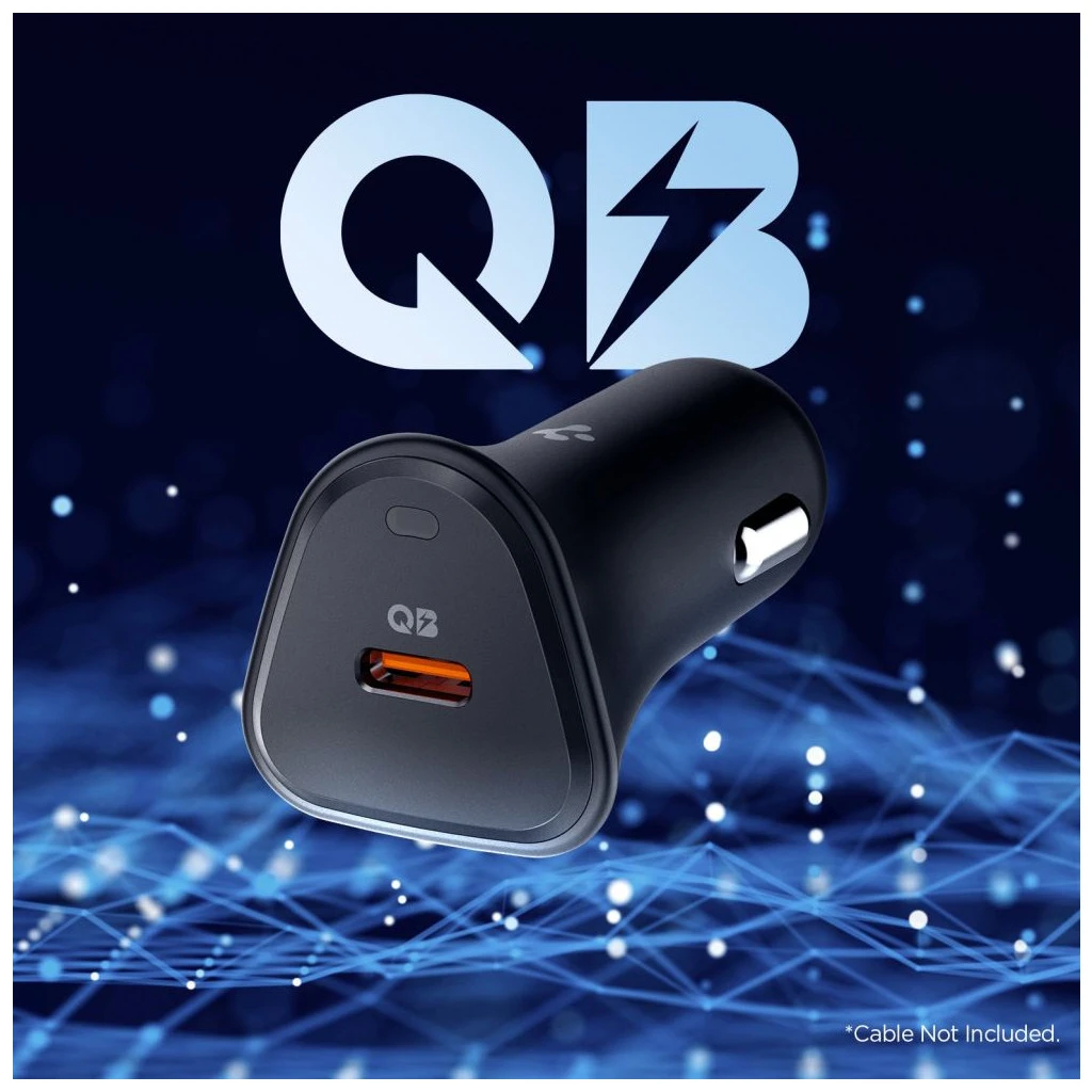 SPIGEN ESSENTIAL EV301 1-PORT autós töltő 30W fekete