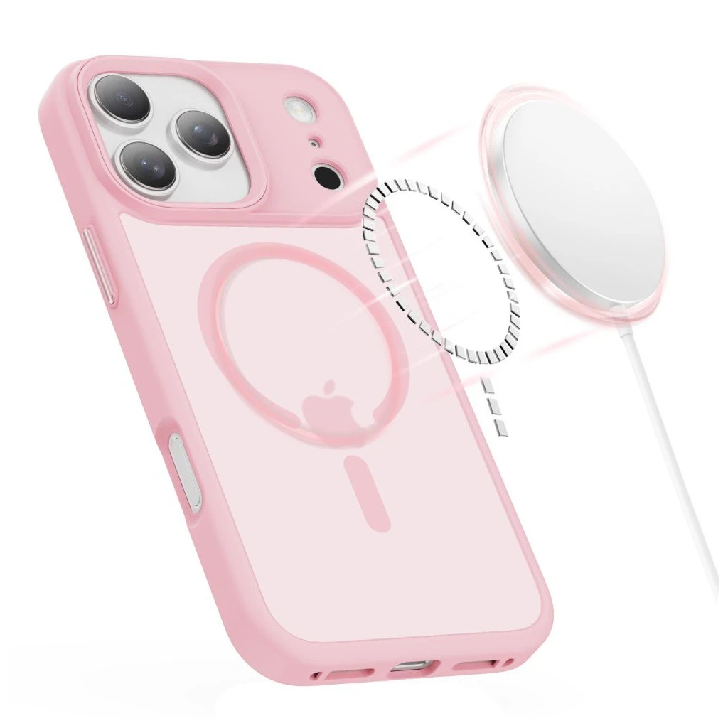 TECH-PROTECT MAGMAT MAGSAFE iPhone 17 Pro készülékhez tok, matt rózsaszín