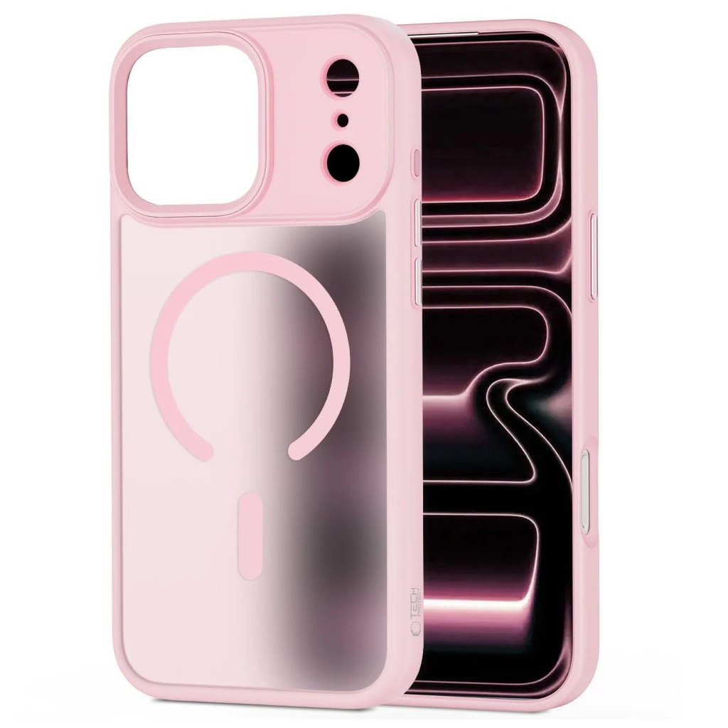 TECH-PROTECT MAGMAT MAGSAFE iPhone 17 Pro készülékhez tok, matt rózsaszín