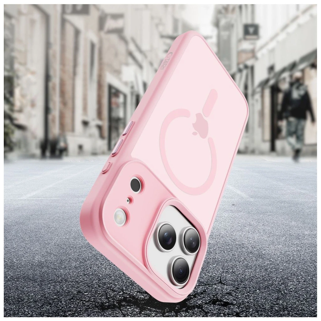 TECH-PROTECT MAGMAT MAGSAFE iPhone 17 Pro készülékhez tok, matt rózsaszín