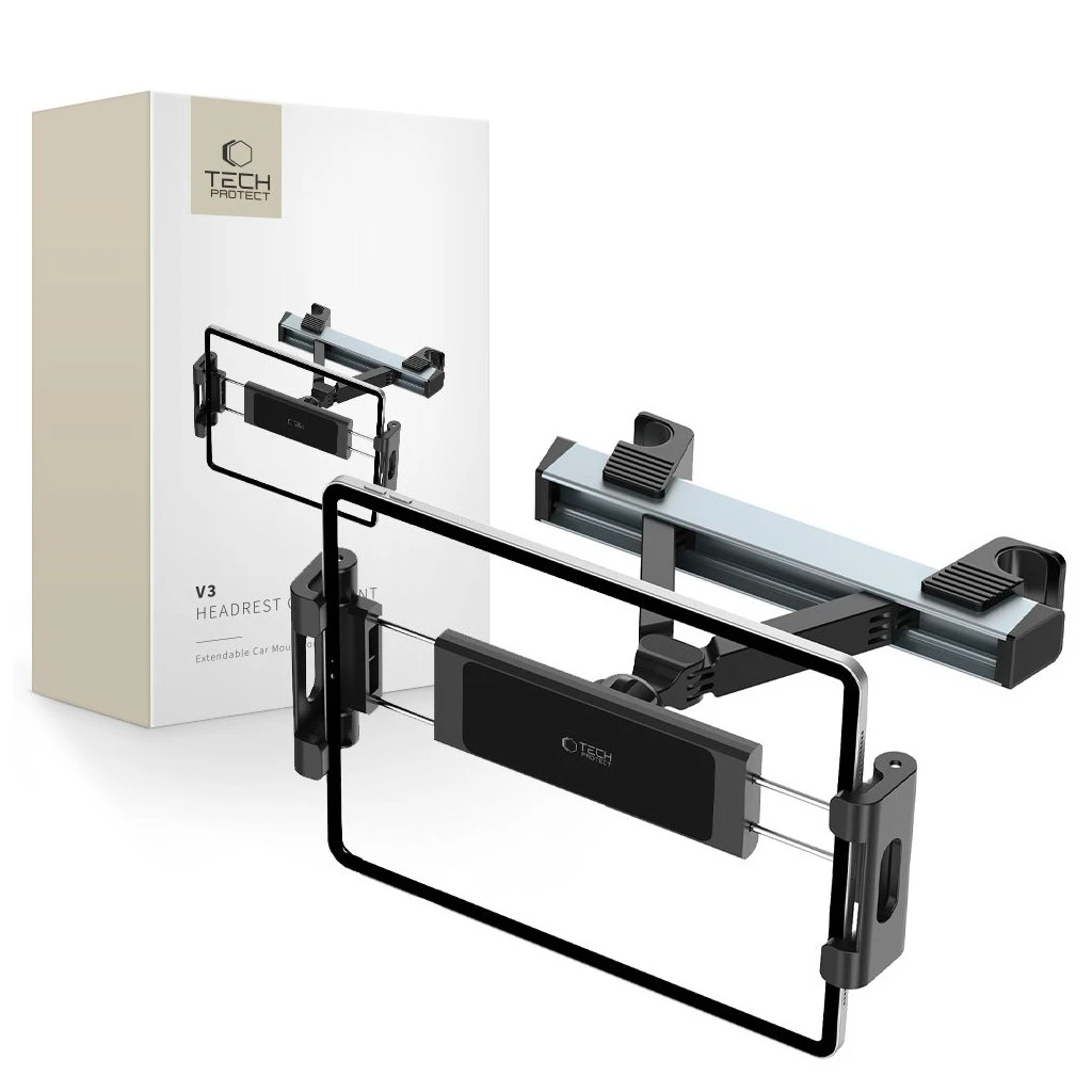 TECH-PROTECT V3 autós fejtámla tartó tablethoz fekete