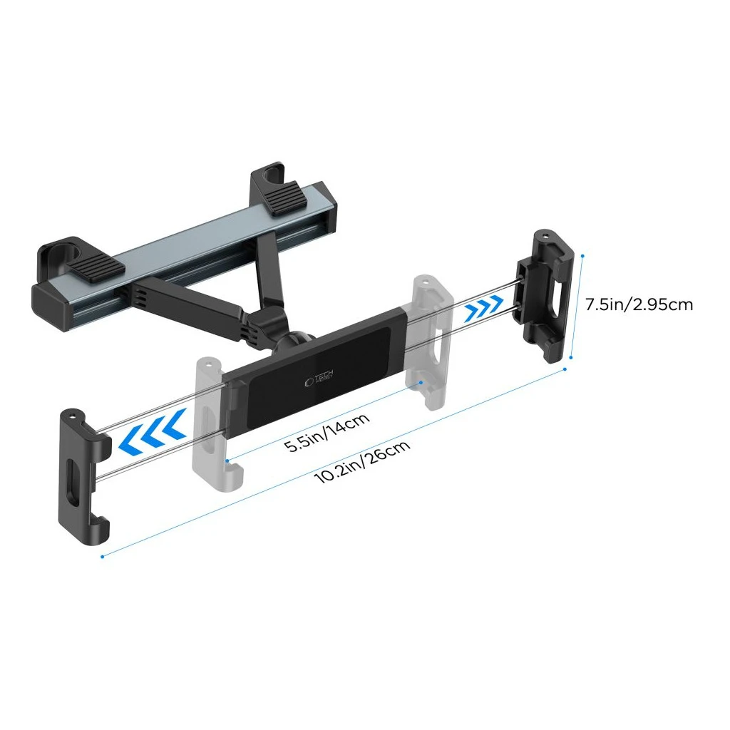 TECH-PROTECT V3 autós fejtámla tartó tablethoz fekete