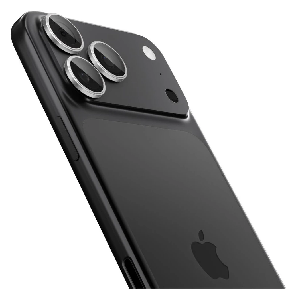 Spigen Optik Pro Glas.TR „EZ FIT” kameravédő 2-PACK iPhone 14 Pro / Max / 15 Pro / Max / 16 Pro / Max / 17 Pro / Max készülékhez ezüst
