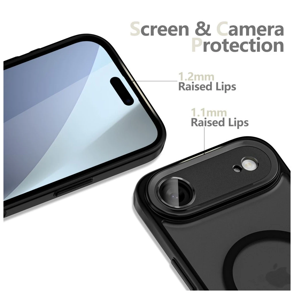 TECH-PROTECT MAGCAM MAGSAFE iPhone Air készülékhez tok matt fekete