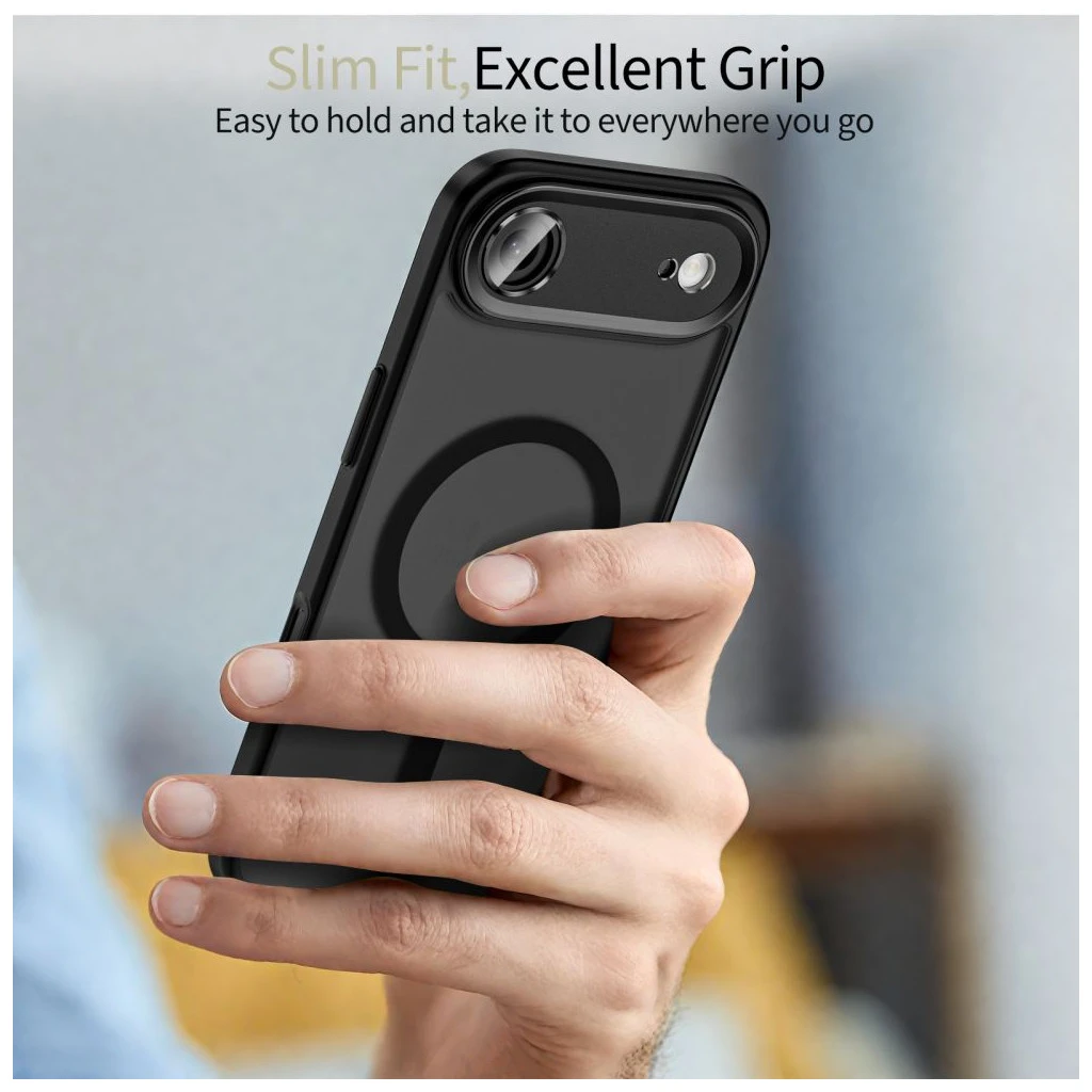 TECH-PROTECT MAGCAM MAGSAFE iPhone Air készülékhez tok matt fekete