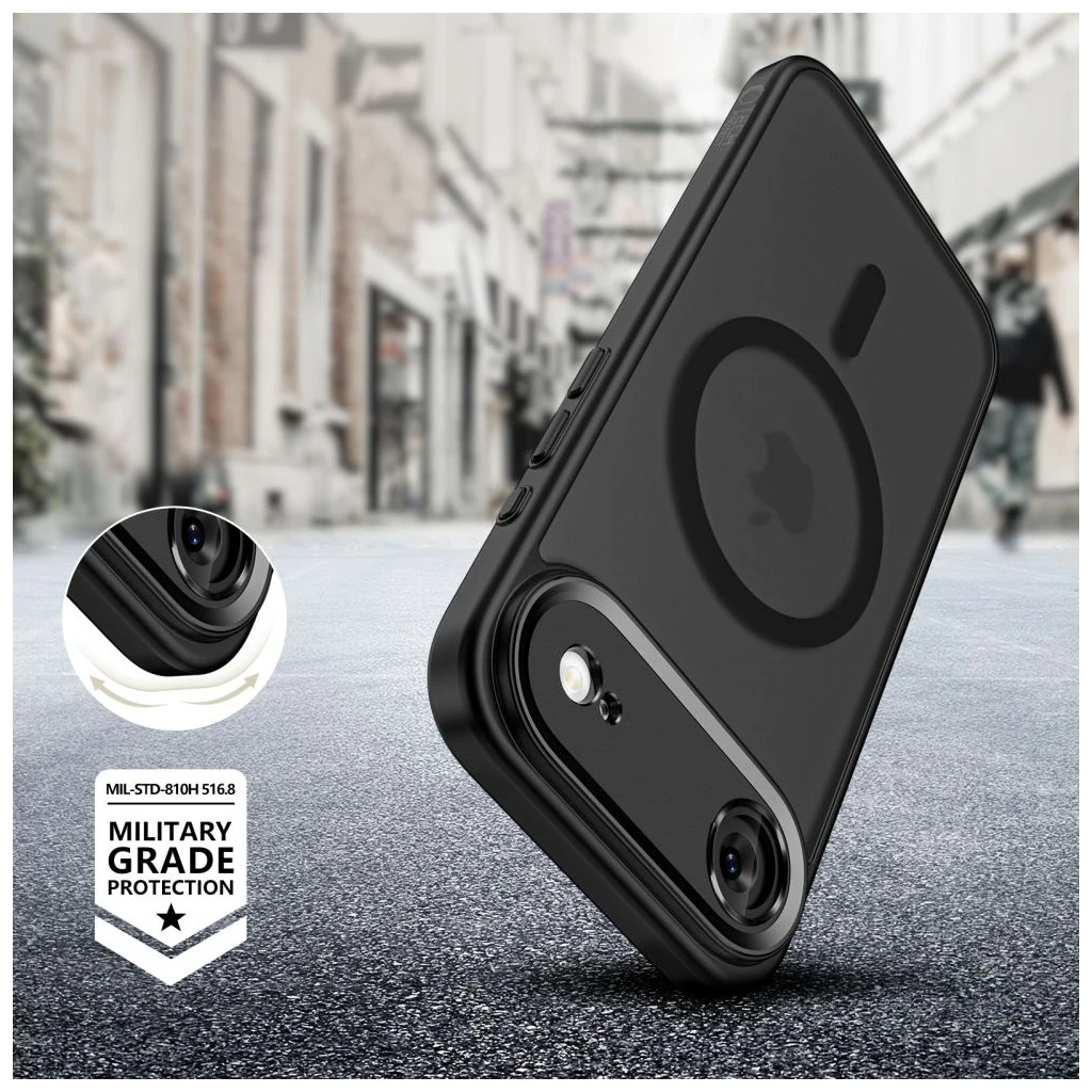 TECH-PROTECT MAGCAM MAGSAFE iPhone Air készülékhez tok matt fekete