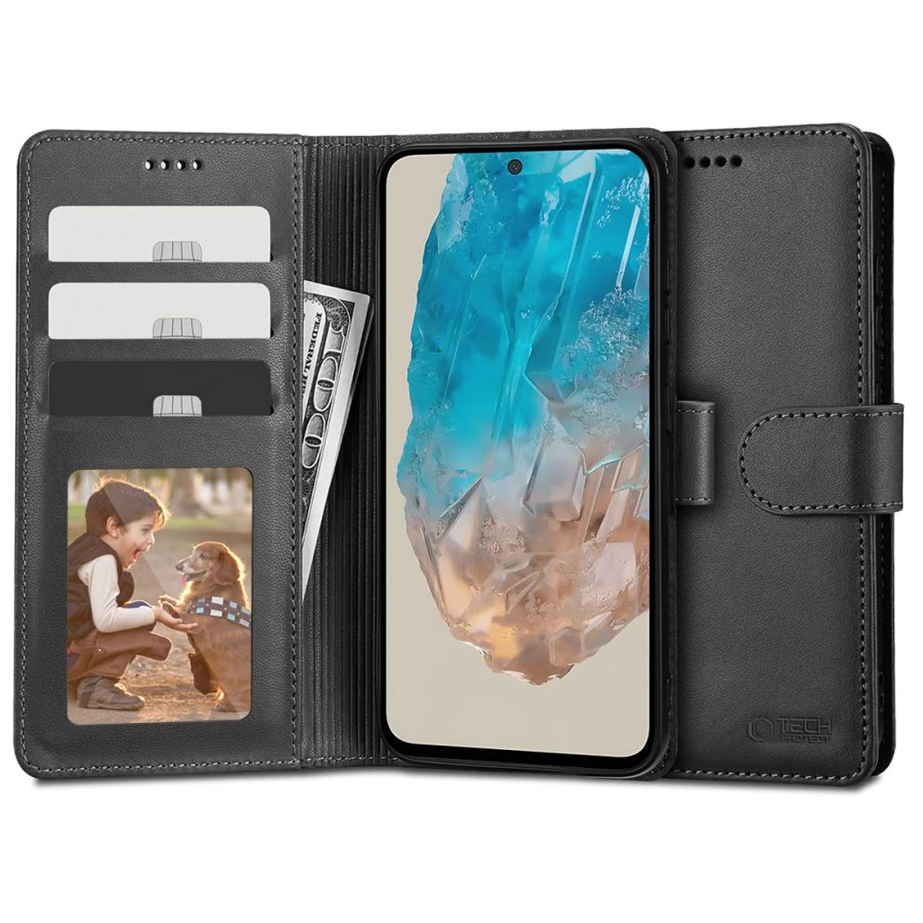 TECH-PROTECT WALLET Samsung Galaxy M35 5G készülékhez tok fekete