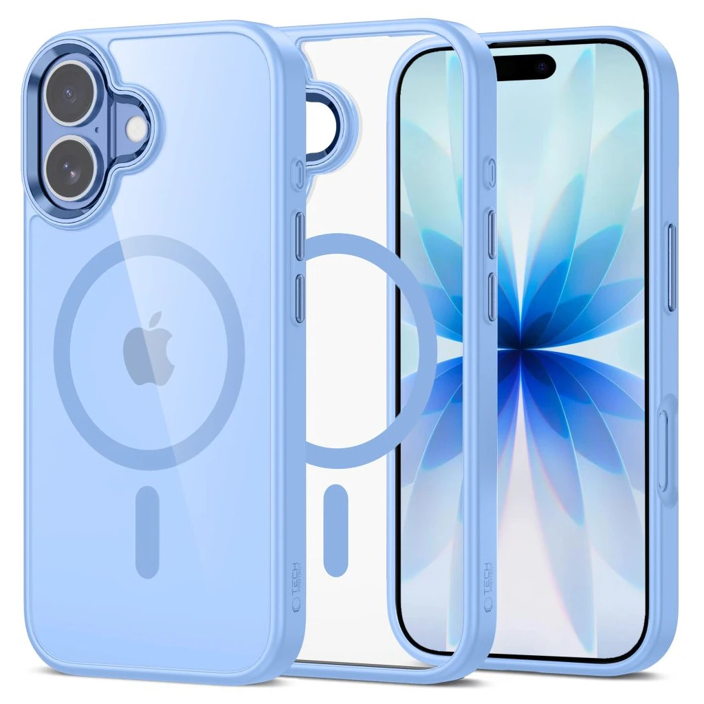 TECH-PROTECT MAGMAT MAGSAFE iPhone 17 készülékhez ködkék/átlátszó