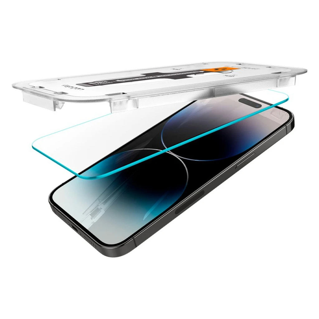 SPIGEN GLAS.TR „EZ FIT” 2-PACK iPhone 14 Pro készülékhez kijelzővédő – átlátszó