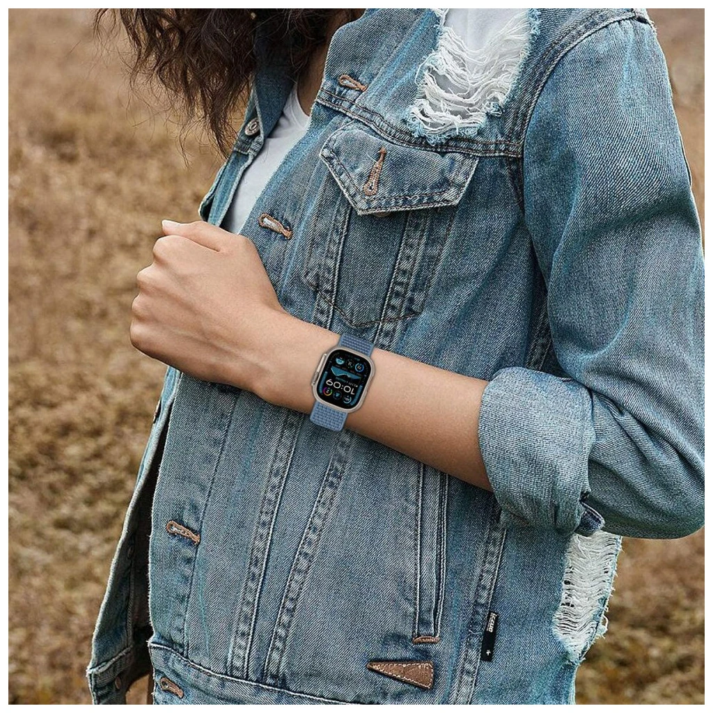 TECH-PROTECT NYLON tok Apple Watch 8 / 9 / 10 / 11 / SE készülékhez (40 / 41 / 42 MM) forró rózsaszín