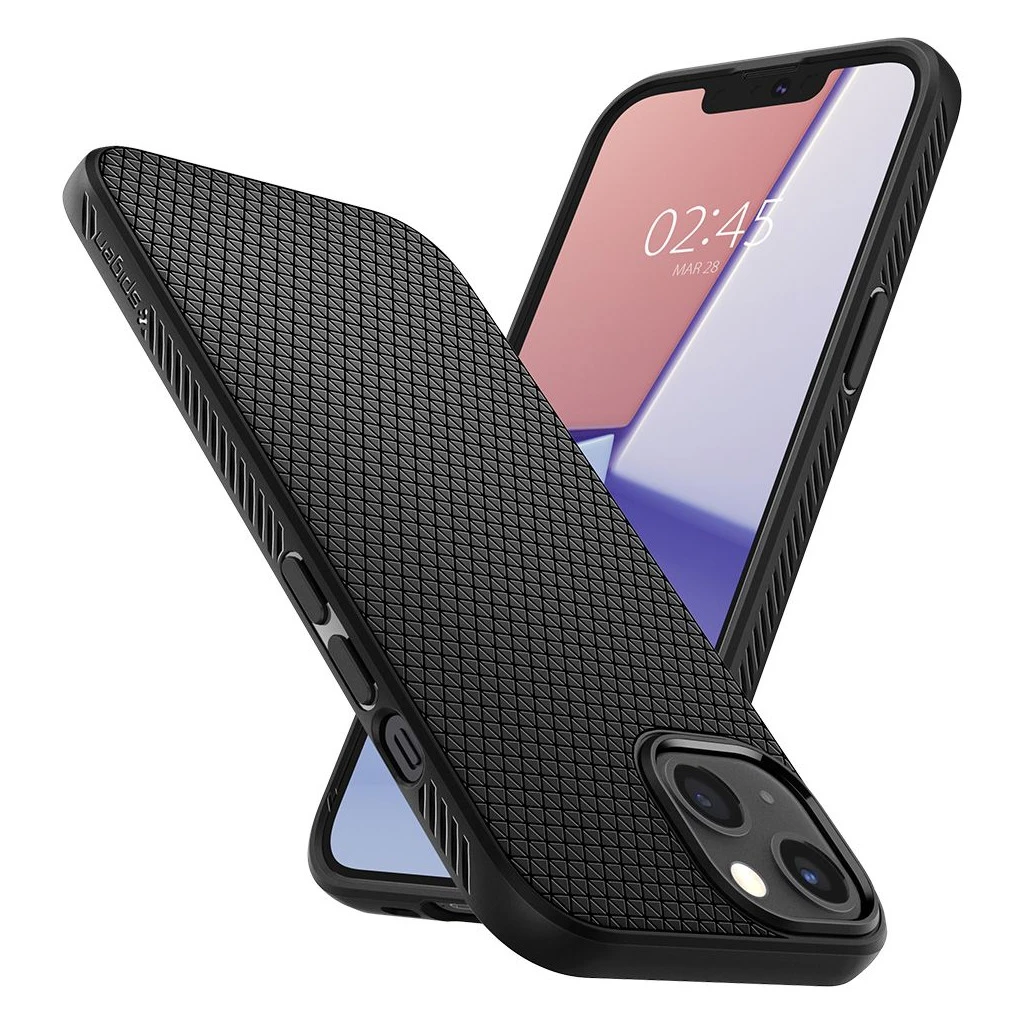 SPIGEN LIQUID AIR iPhone 13 készülékhez tok matt fekete
