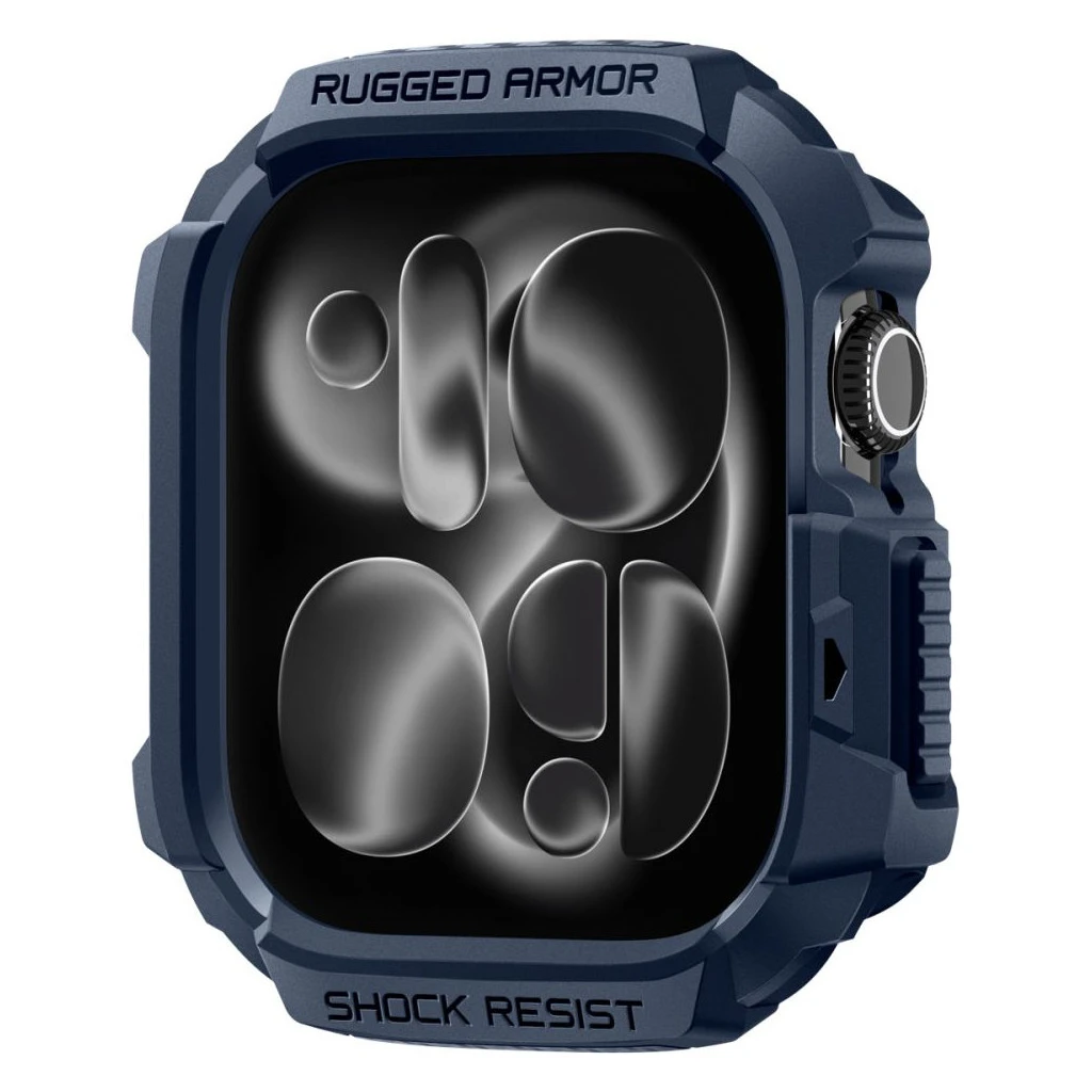 SPIGEN RUGGED ARMOR V2 Apple Watch 10/11 (42 MM) készülékhez tok – tengerészkék