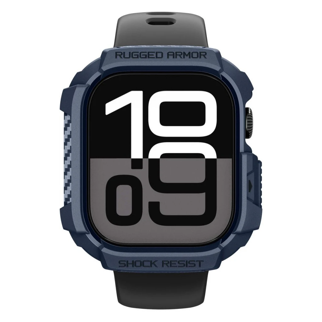 SPIGEN RUGGED ARMOR V2 Apple Watch 10/11 (42 MM) készülékhez tok – tengerészkék