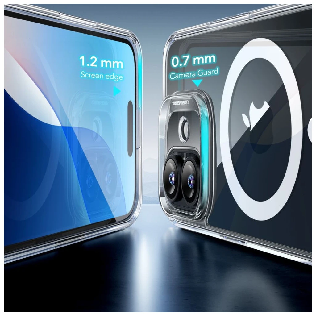 ESR CLASSIC HYBRID HALOLOCK MAGSAFE & TEMPERED GLASS iPhone 16 készülékhez üvegfólia átlátszó