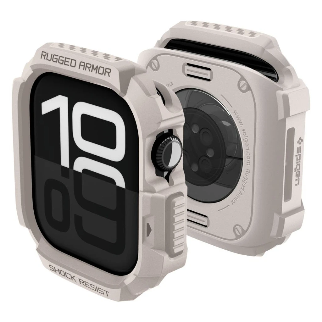 SPIGEN RUGGED ARMOR V2 Apple Watch 10/11 (42 mm) készülékhez dűne bézs