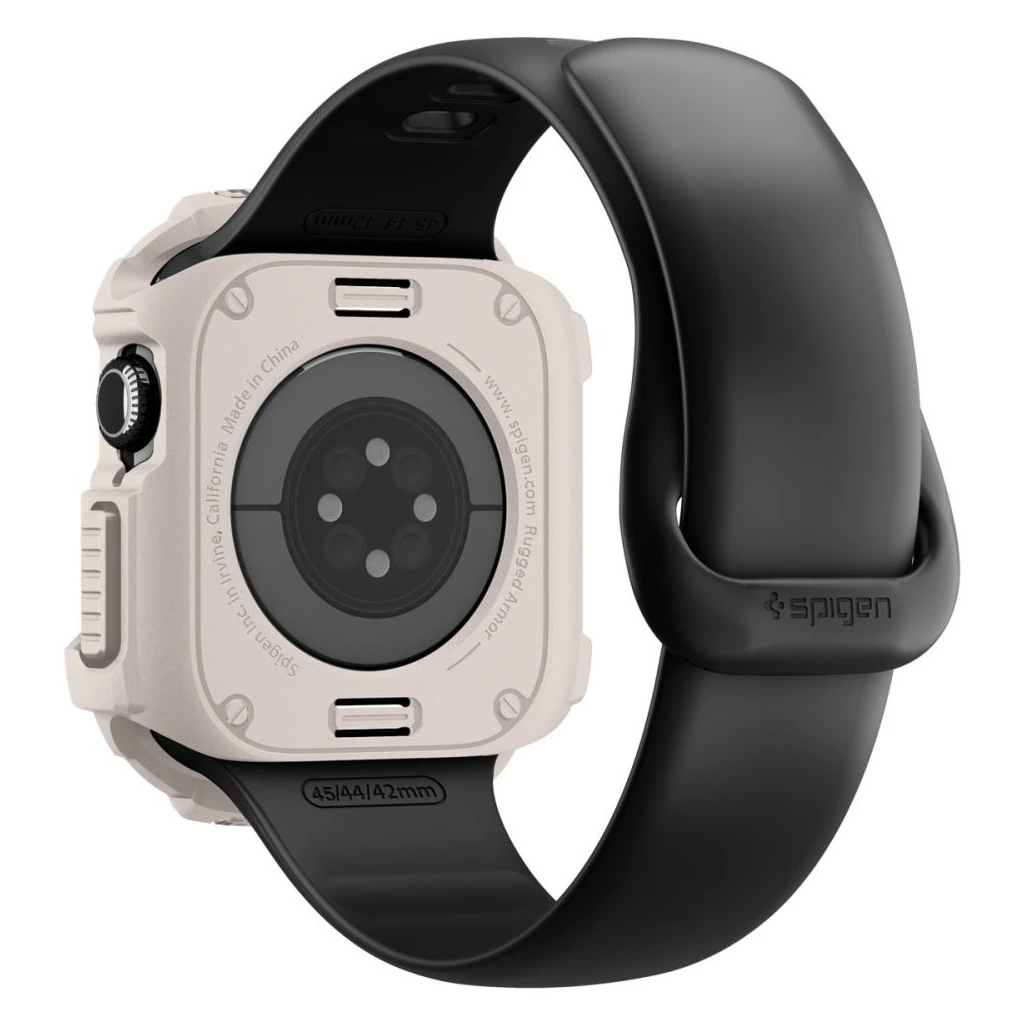 SPIGEN RUGGED ARMOR V2 Apple Watch 10/11 (42 mm) készülékhez dűne bézs