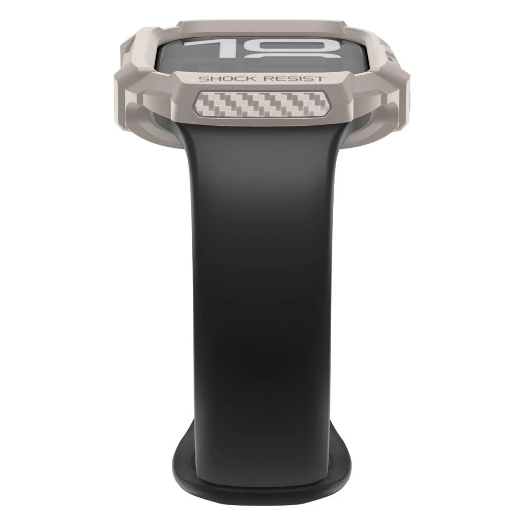 SPIGEN RUGGED ARMOR V2 Apple Watch 10/11 (42 mm) készülékhez dűne bézs