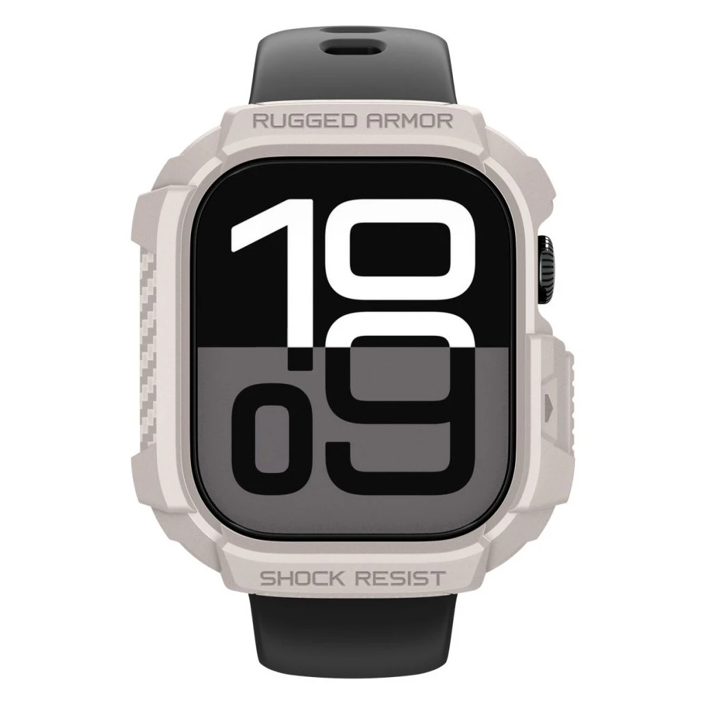SPIGEN RUGGED ARMOR V2 Apple Watch 10/11 (42 mm) készülékhez dűne bézs