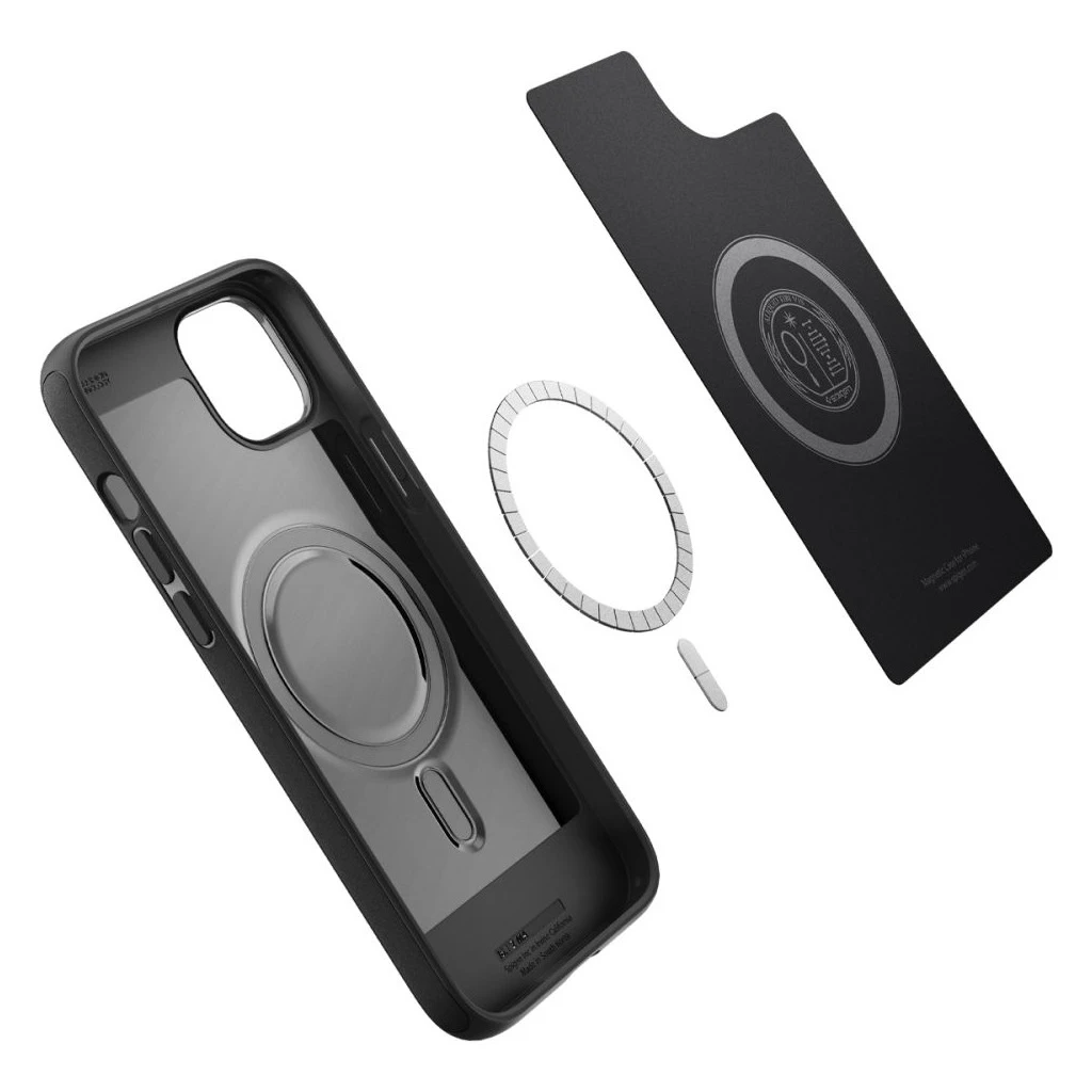 SPIGEN MAG ARMOR tok iPhone 14 Plus / 15 Plus készülékhez fekete