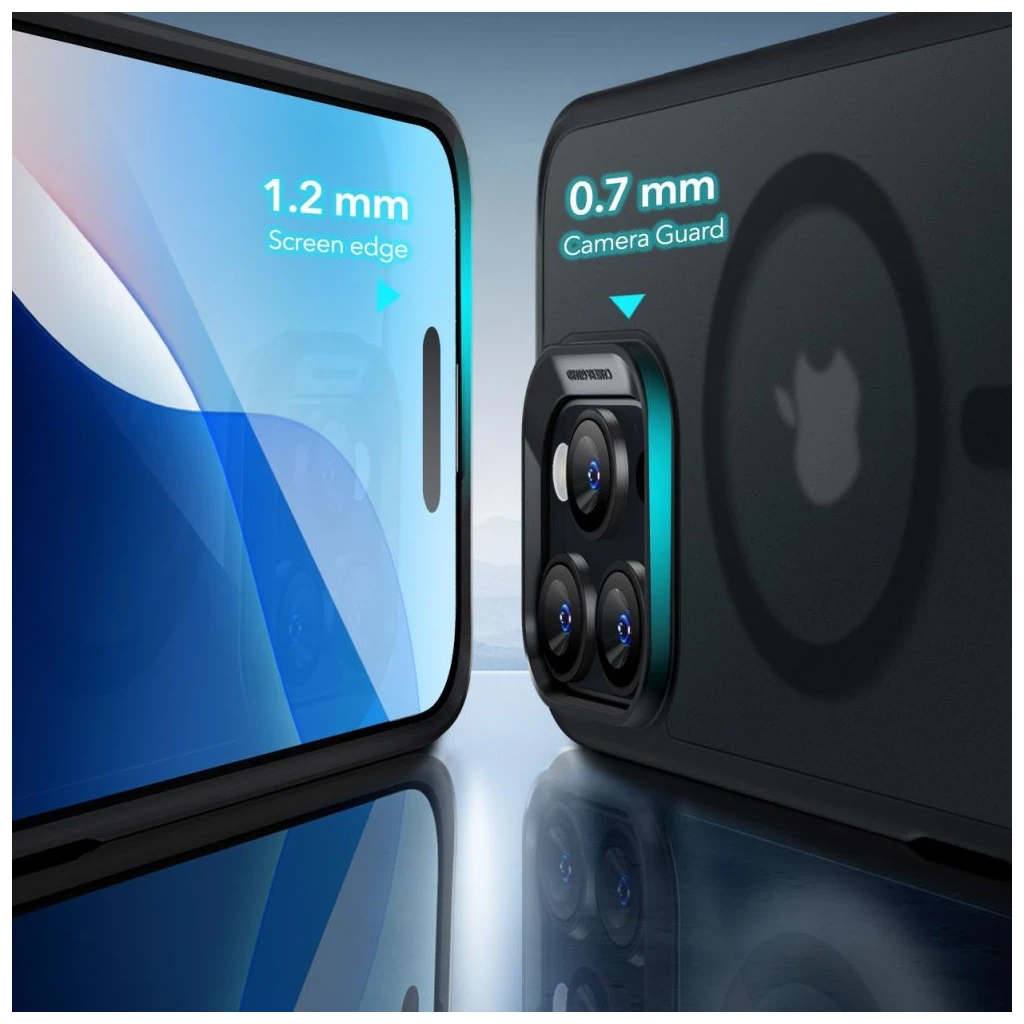 ESR CLASSIC HYBRID HALOLOCK MAGSAFE & TEMPERED GLASS iPhone 16 Pro készülékhez tok – fagyott fekete