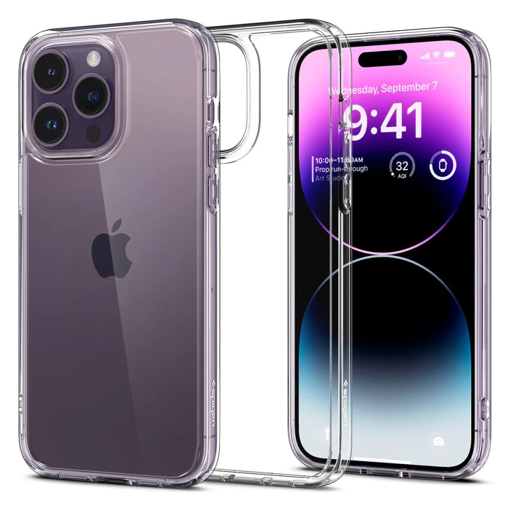 SPIGEN ULTRA HYBRID iPhone 14 Pro Max készülékhez tok Crystal Clear