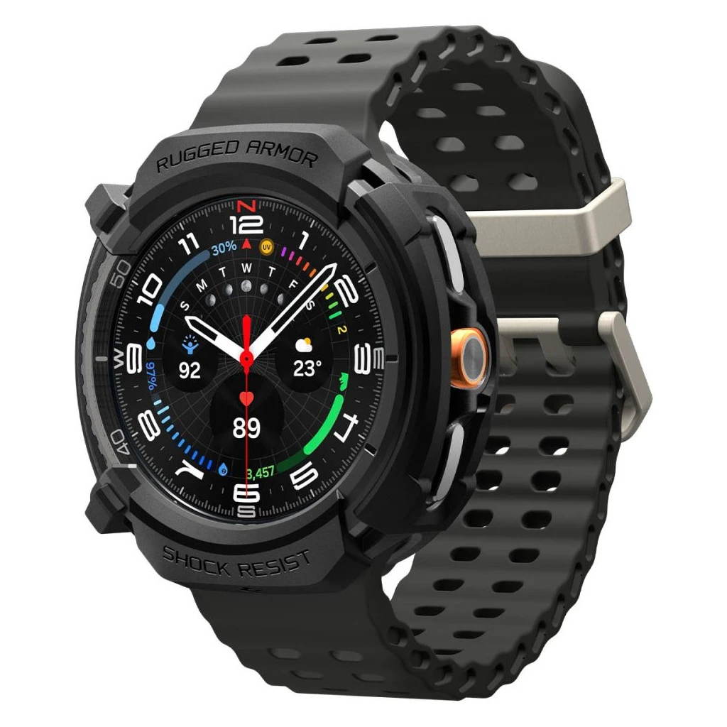SPIGEN RUGGED ARMOR SAMSUNG GALAXY WATCH 8 CLASSIC készülékhez tok (46 MM) matte fekete