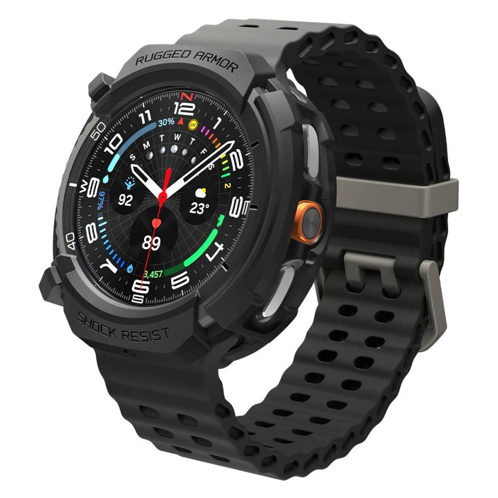 SPIGEN RUGGED ARMOR SAMSUNG GALAXY WATCH 8 CLASSIC készülékhez tok (46 MM) matte fekete
