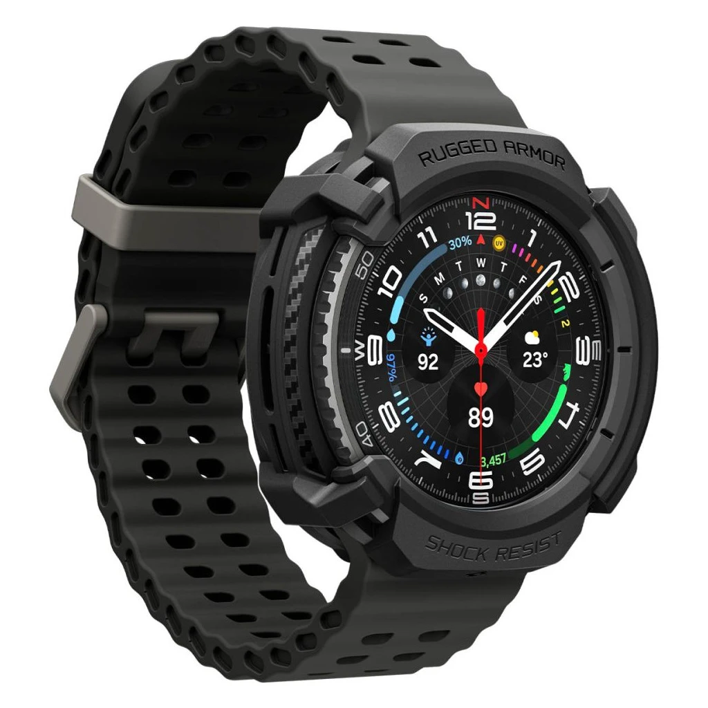 SPIGEN RUGGED ARMOR SAMSUNG GALAXY WATCH 8 CLASSIC készülékhez tok (46 MM) matte fekete