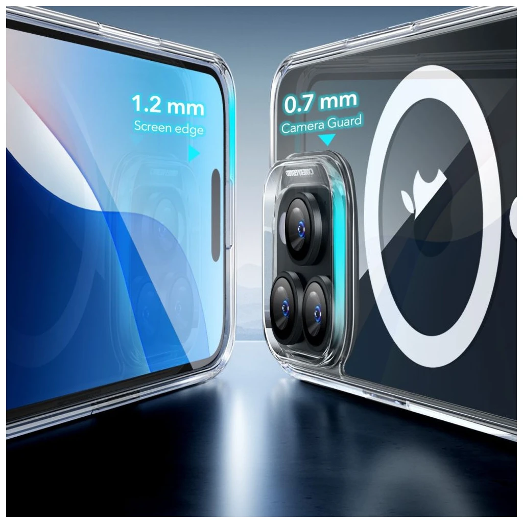 ESR Classic Hybrid HaloLock MagSafe & edzett üveg iPhone 16 Pro Max készülékhez átlátszó