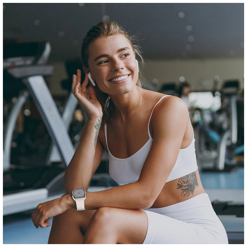 TECH-PROTECT szilikon tok Apple Watch 8/9/10/11/SE készülékhez (40/41/42 MM) világos rózsaszín