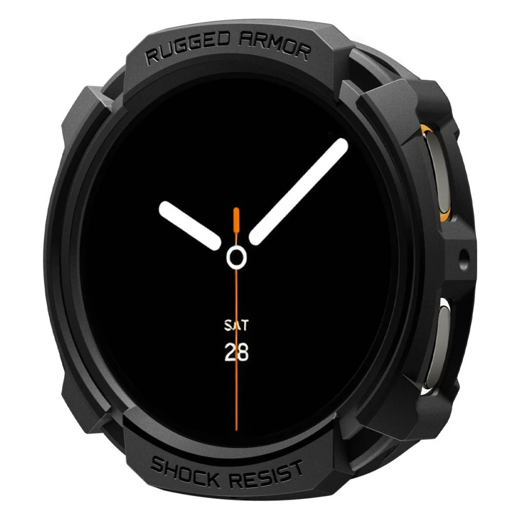 SPIGEN RUGGED ARMOR Samsung Galaxy Watch 8 (44 MM) készülékhez tok matt fekete