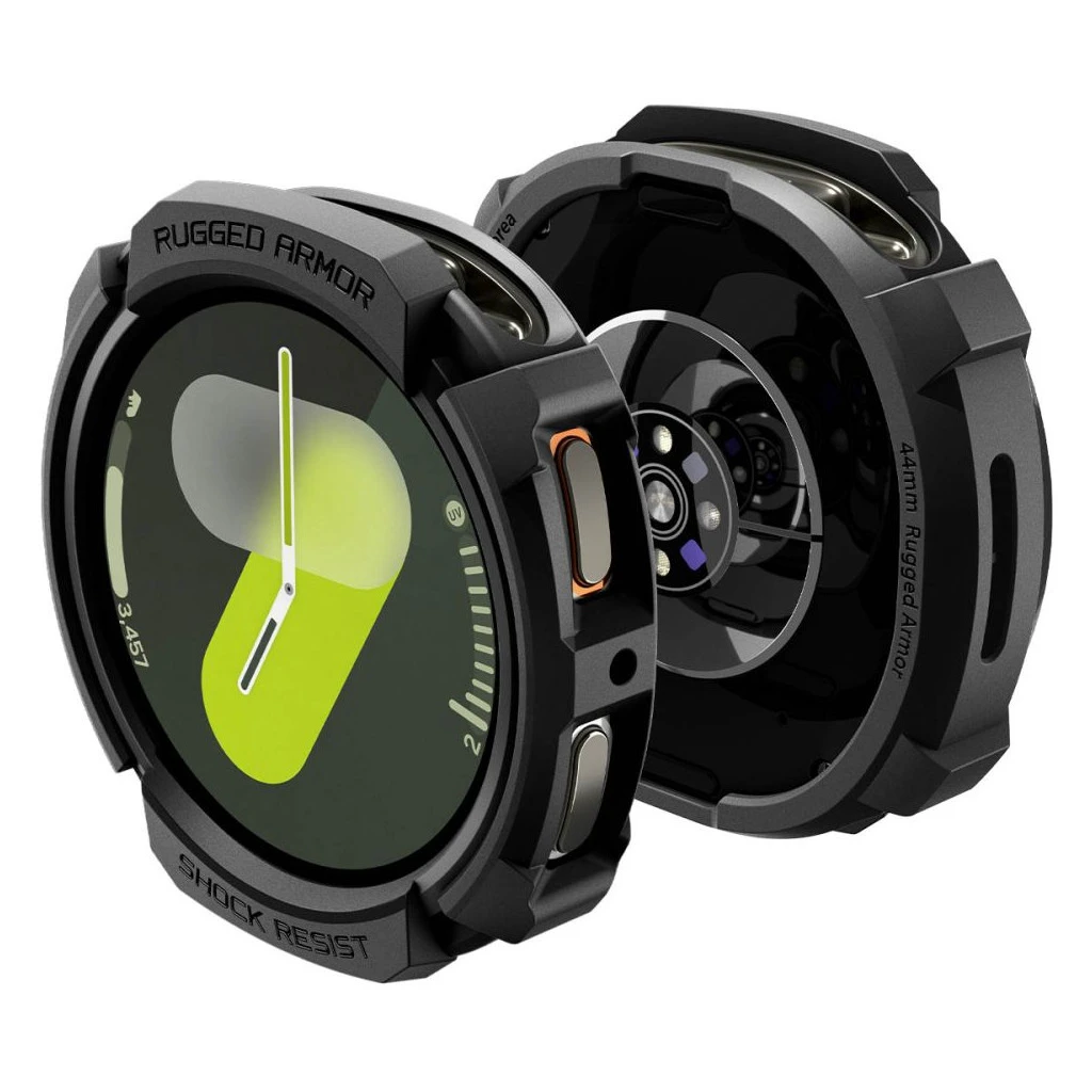 SPIGEN RUGGED ARMOR Samsung Galaxy Watch 8 (44 MM) készülékhez tok matt fekete