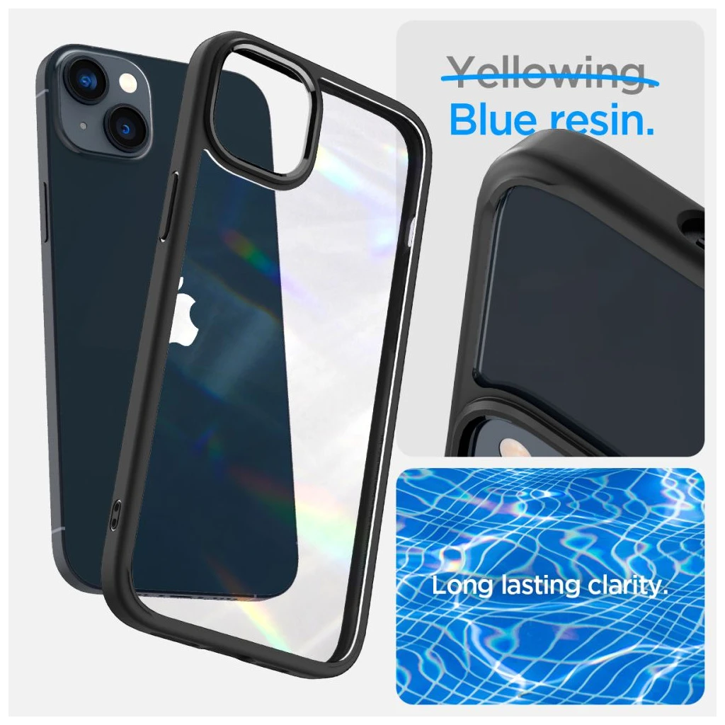 SPIGEN ULTRA HYBRID tok iPhone 14 PLUS / 15 PLUS készülékhez matt fekete