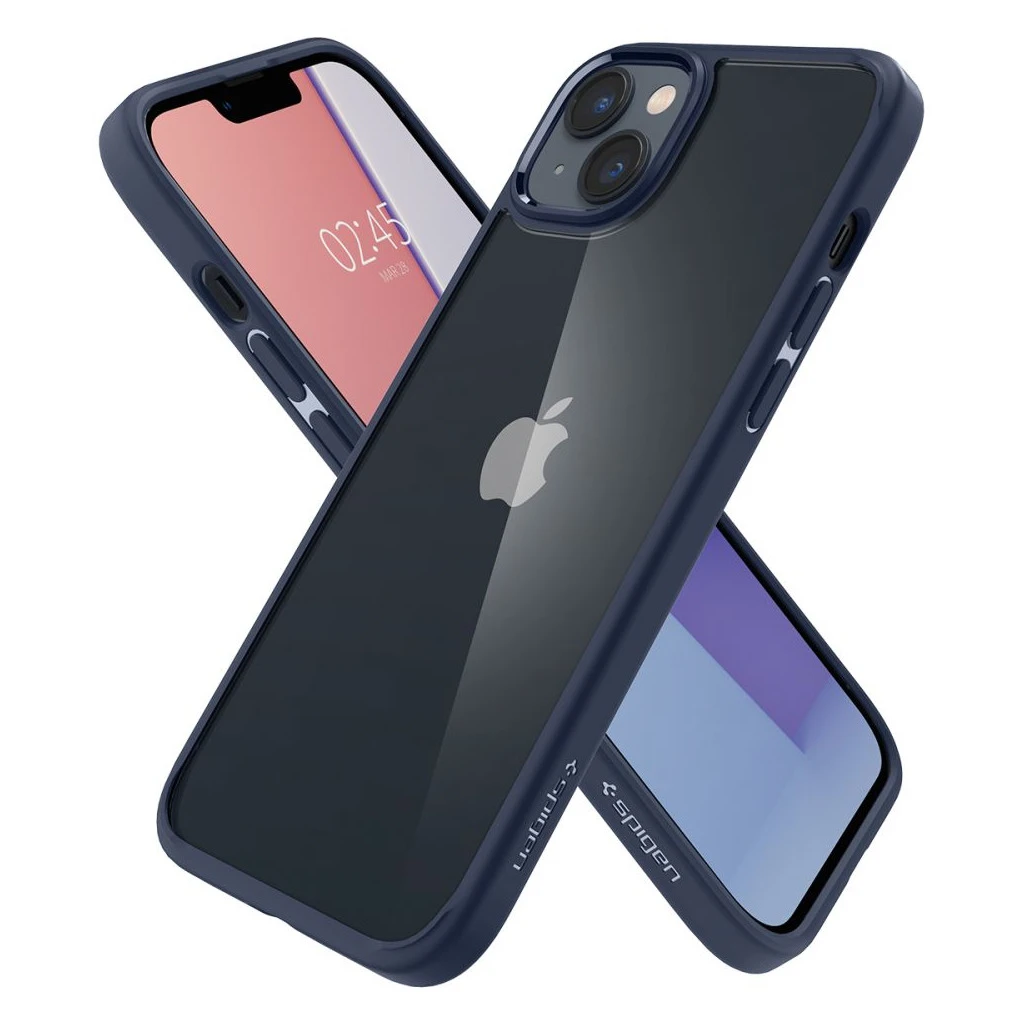 SPIGEN ULTRA HYBRID iPhone 14 Plus / 15 Plus készülékhez tok tengerészkék