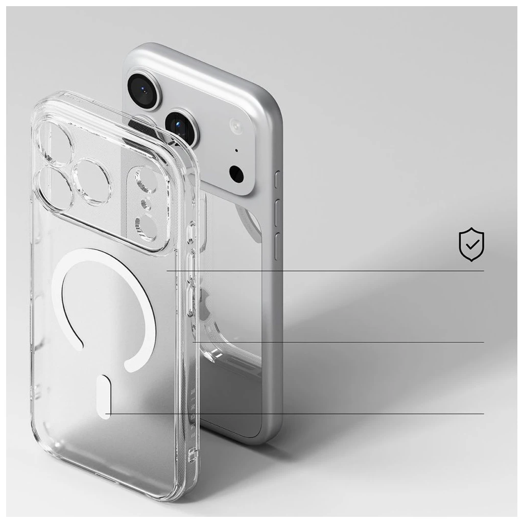 RINGKE FUSION mágneses MAGSAFE iPhone 17 Pro Max készülékhez tok – Matte Clear