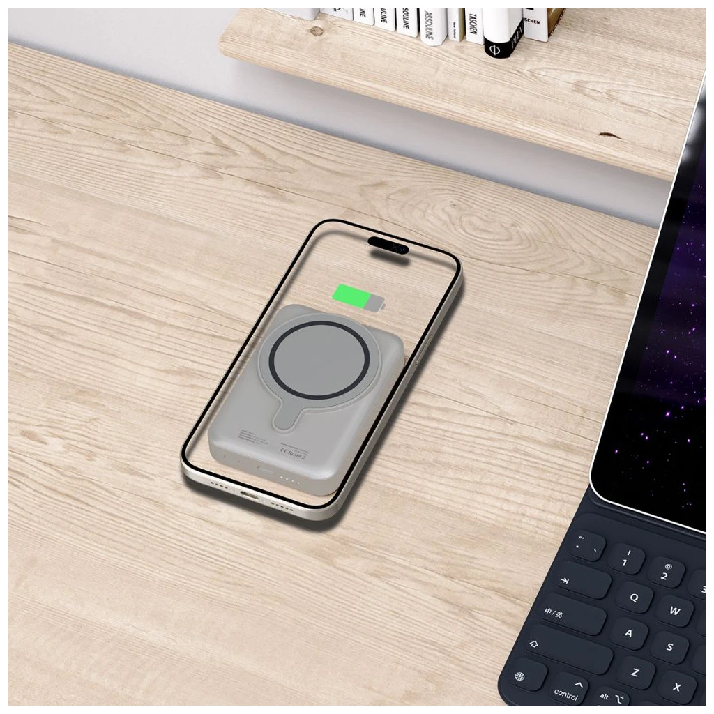 TECH-PROTECT PB11 LIFEMAG MAGSAFE hordozható töltő 10000mAh titán