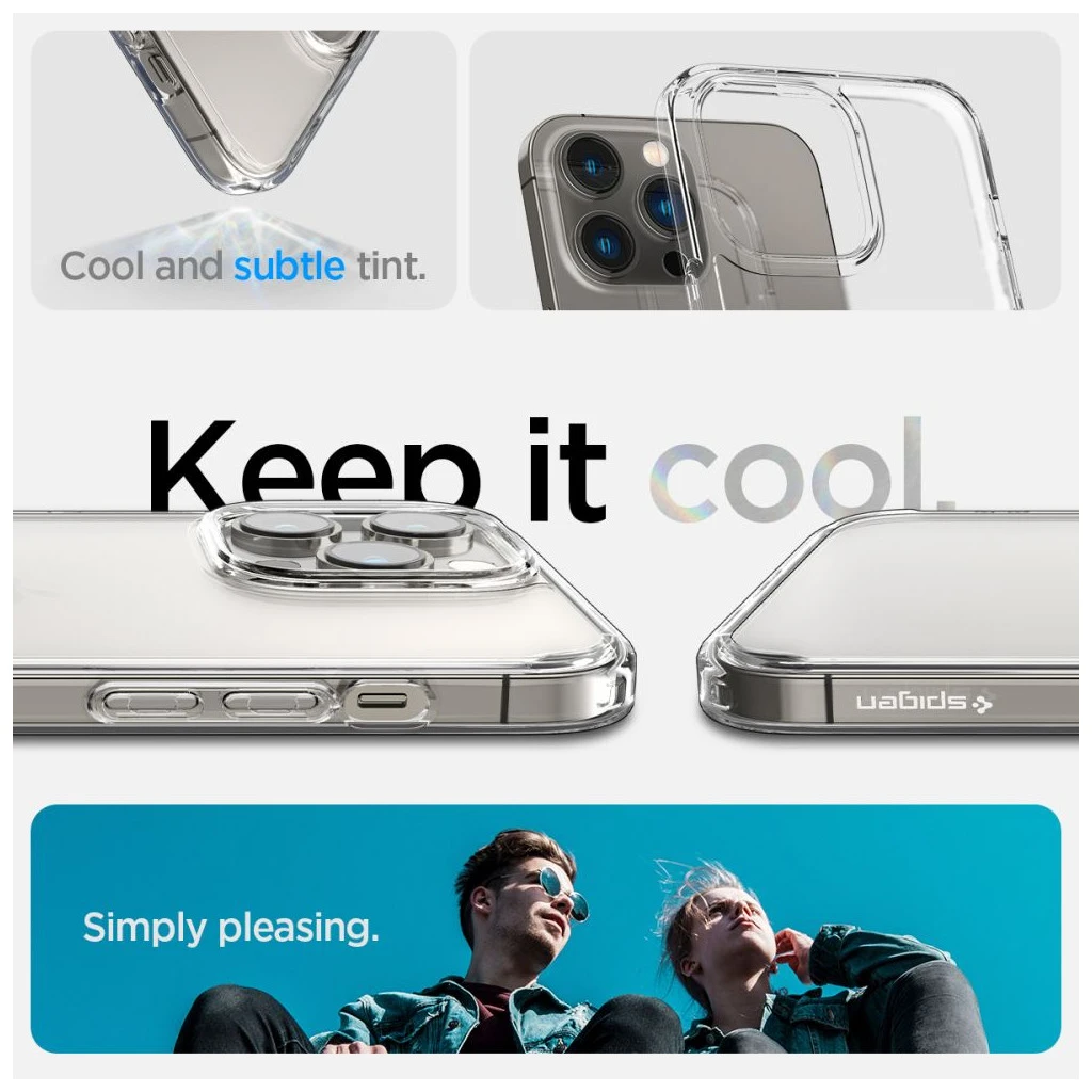 SPIGEN ULTRA HYBRID iPhone 14 Pro készülékhez tok Frost Clear