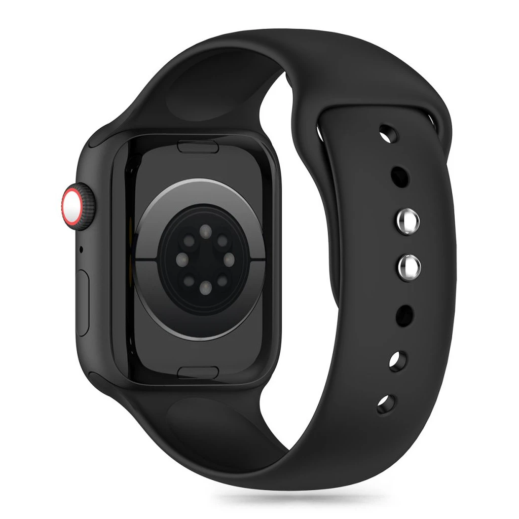 TECH-PROTECT szilikon tok Apple Watch 8 / 9 / 10 / 11 / SE készülékhez (40 / 41 / 42 MM) fekete