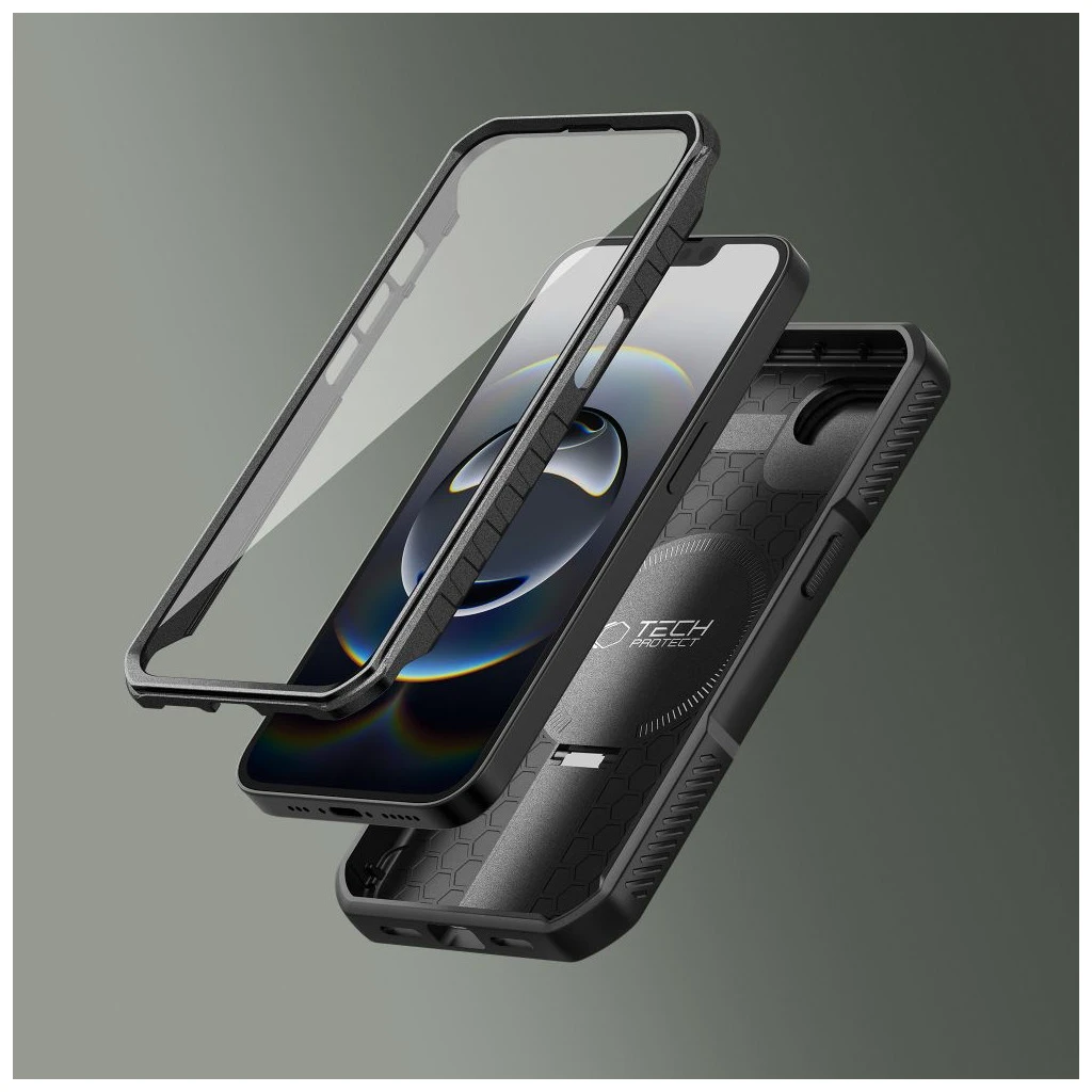 TECH-PROTECT Kevlar Magsafe iPhone 16E készülékhez tok fekete