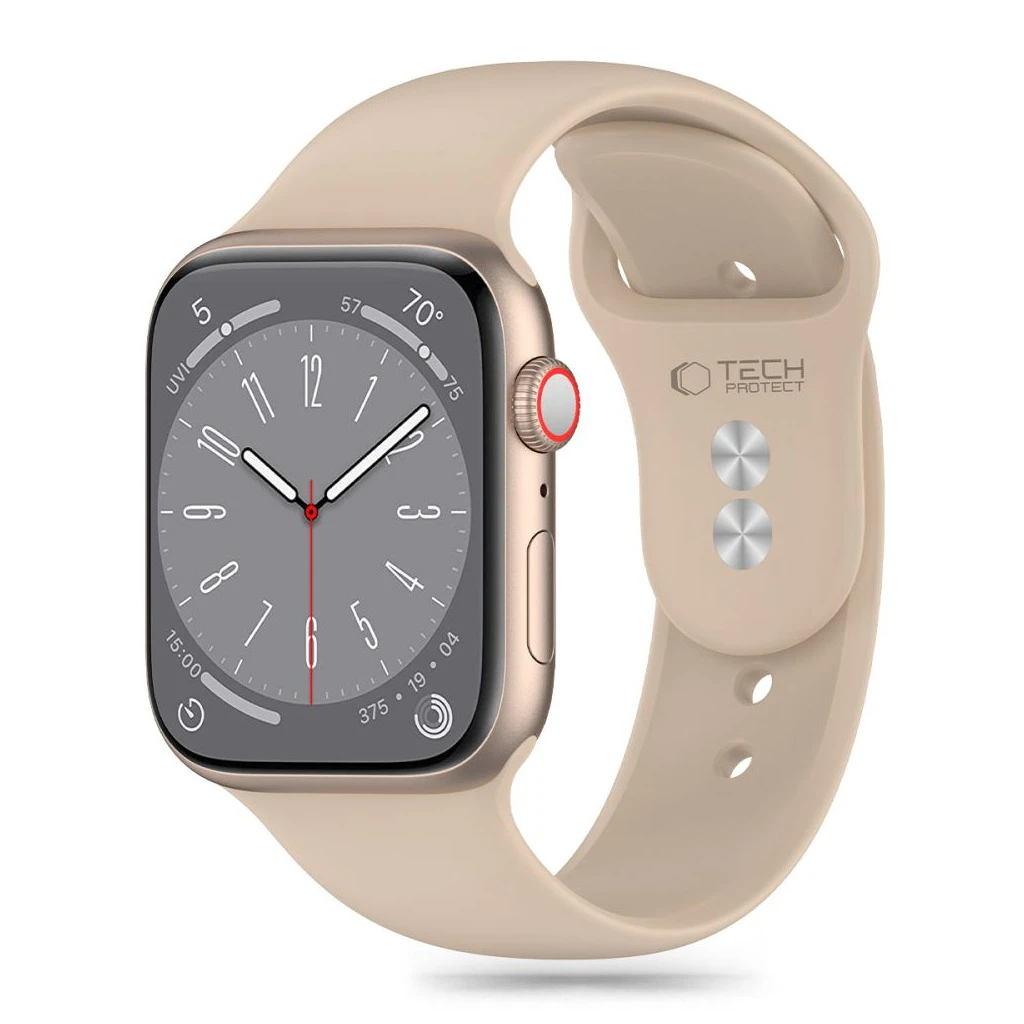 TECH-PROTECT szilikon tok Apple Watch 8/9/10/11/SE készülékhez (40/41/42 MM) dió