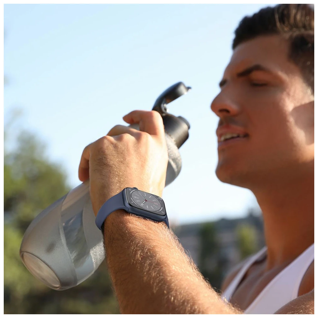 TECH-PROTECT szilikon tok Apple Watch 8/9/10/11/SE készülékhez (40/41/42 MM) dió