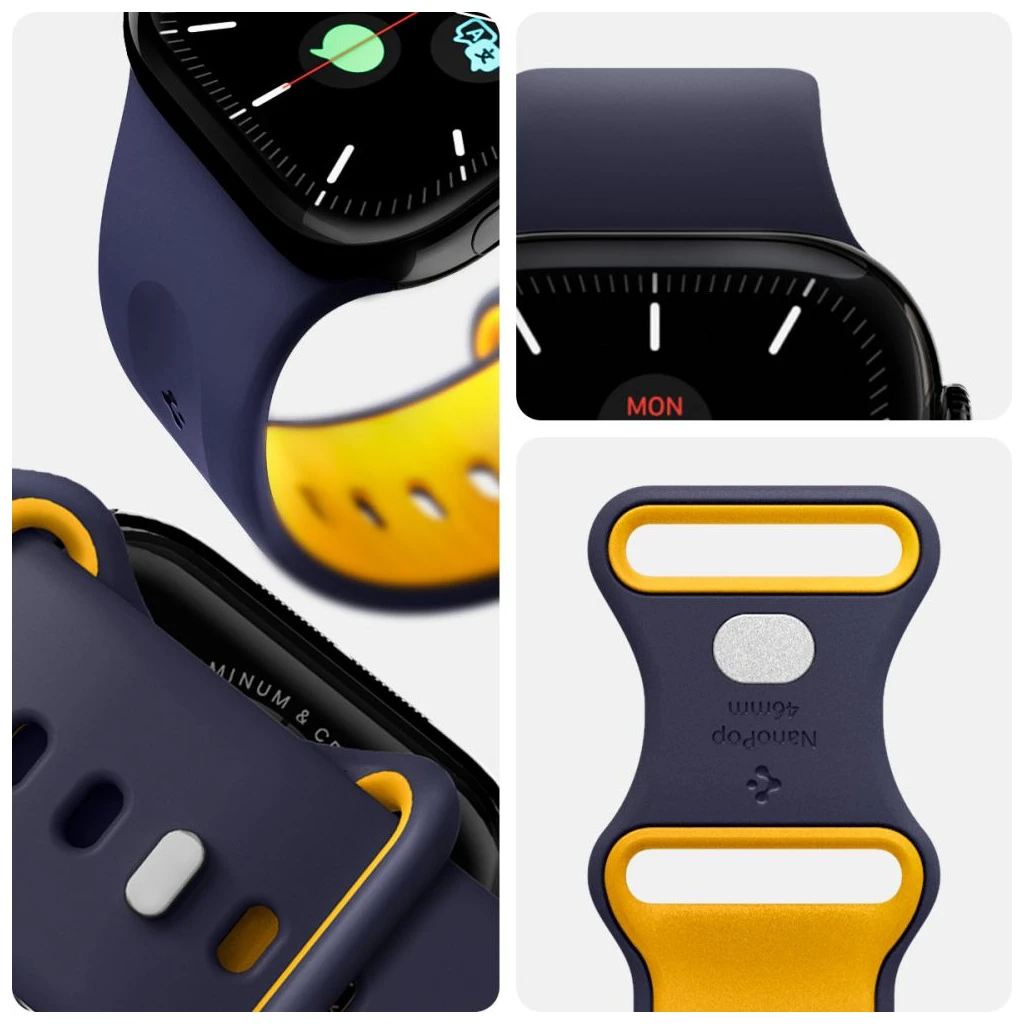 SPIGEN NANO POP Apple Watch tok Apple Watch 8/9/10/11/SE/ULTRA készülékhez (44/45/46/49 MM) áfonya tengerészkék