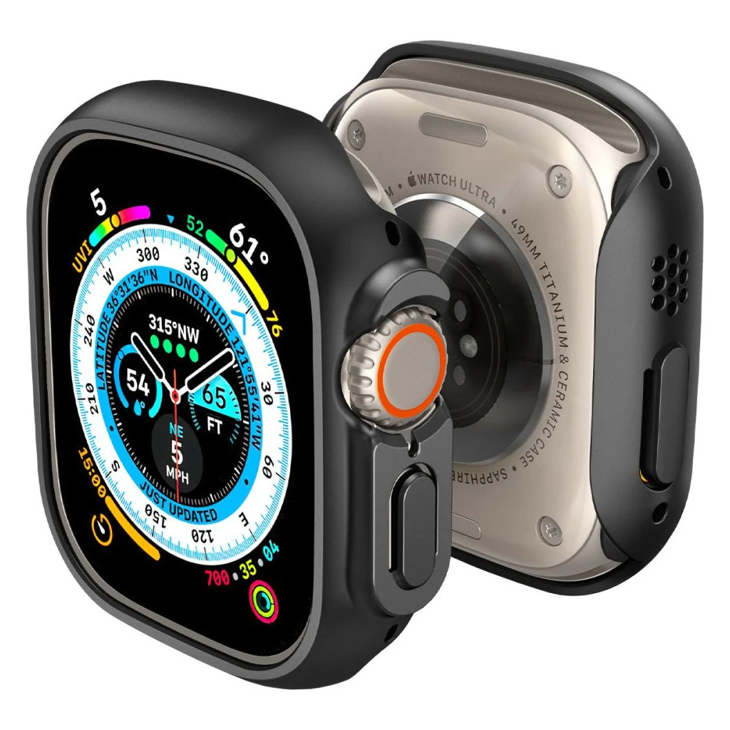 SPIGEN THIN FIT Apple Watch Ultra 1/2/3 (49 MM) készülékhez tok fekete